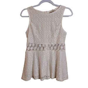 HAUTE MONDE LADIES LACE SLEEVELESS TOP- size L